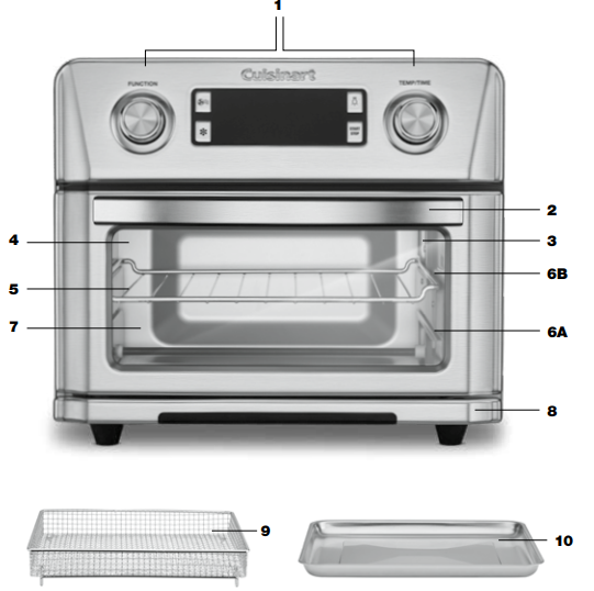 Cuisinart CTOA-130PC2 Digital Airfryer Toaster Oven User Manual Cuisinart CTOA-130PC2 Digital Airfryer Toaster Oven 1