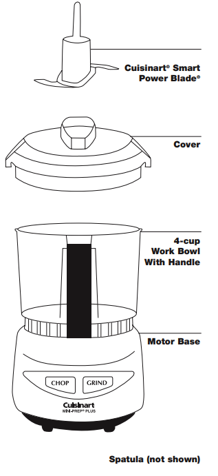 Cuisinart DLC-4CHB Food Processor Instructions Manual Cuisinart DLC-4CHB Food Processor-1