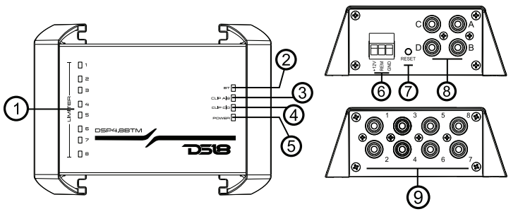 DS18 DSP4 8BTM Digital Sound Processor User Manual DS18 DSP4 8BTM Digital Sound Processor -1