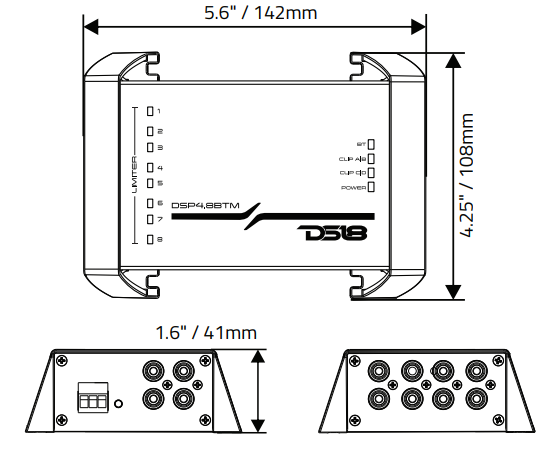 DS18 DSP4 8BTM Digital Sound Processor User Manual DS18 DSP4 8BTM Digital Sound Processor -4