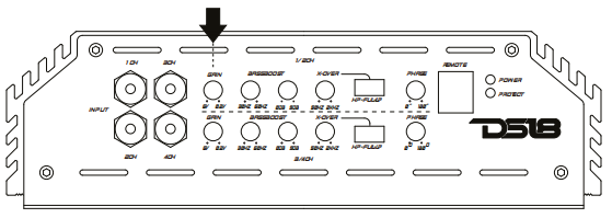 DS18 EXL-P800X4 Korean 4-Channel Car Audio Amplifier-2