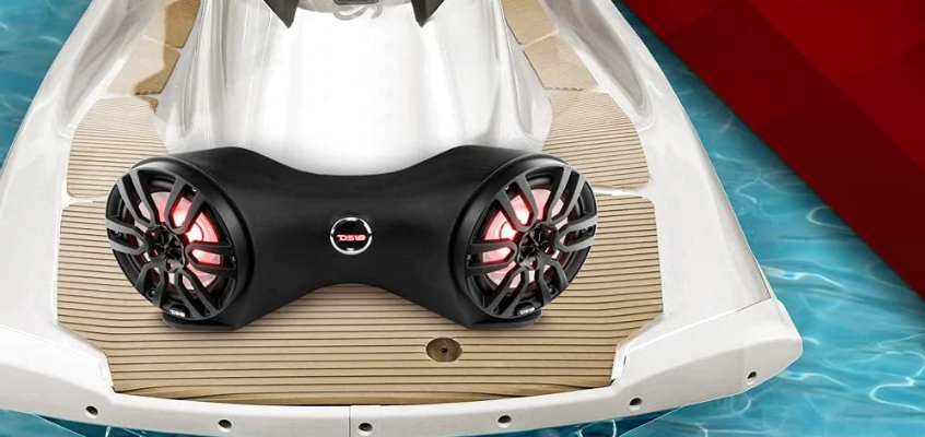 DS18 JSD8 Hydro NXL-8BK Double Jet ski Rear Sound Bar-featured
