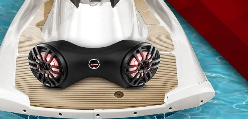 DS18 JSD8 Hydro NXL-8BK Double Jet ski Rear Sound Bar-featured