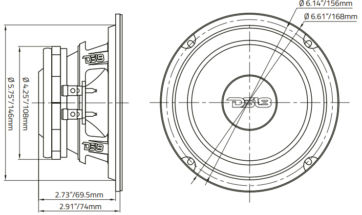 DS18 PRO-CF6 4NR Water Resistant Loudspeaker-2
