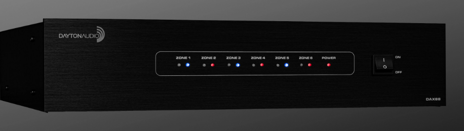 Dayton Audio DAX88 Bridgeable Distributed Audio Amplifier-featured