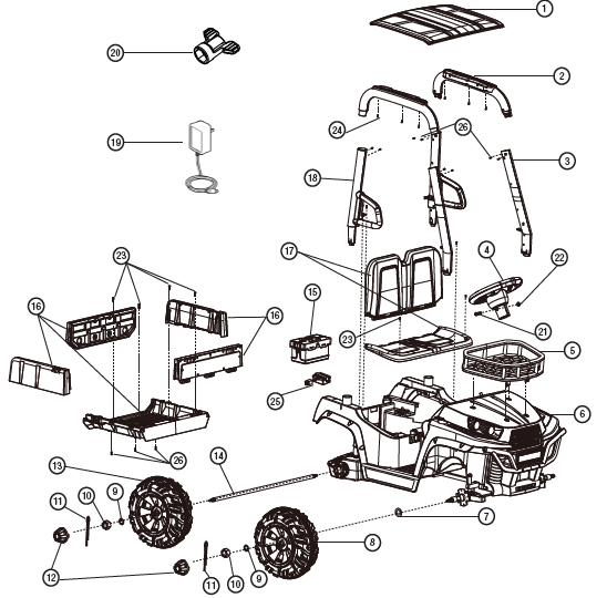 Dynacraft Realtree Motorized Toy Car-1