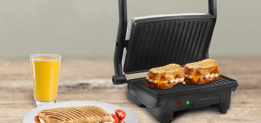Elite Gourmet EPN-2976 2-in-1 Nonstick Panini Press-featured