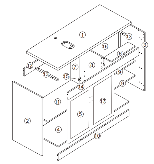 FUFUGAGA KF260101-01 Single Bathroom Vanity Instruction Manual FUFUGAGA KF260101-01 Single Bathroom Vanity-8