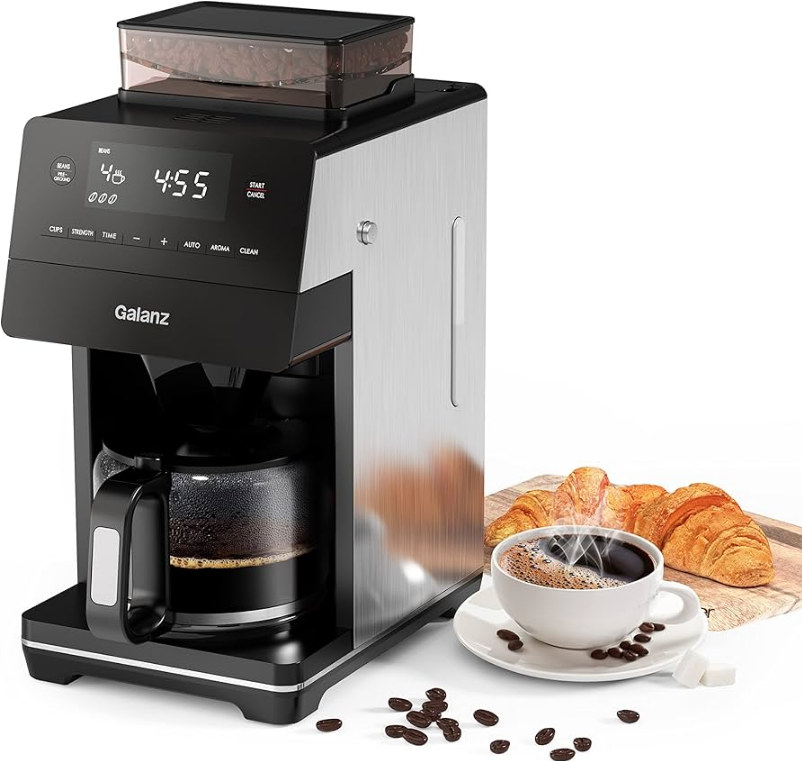 Galanz GLDC12S110A 2-in-1 Grind and Brew Coffee Maker-product