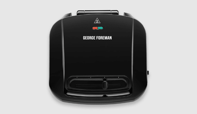 George Foreman GR10B 2-Serving Classic Plate Electric Indoor Grill-featured11