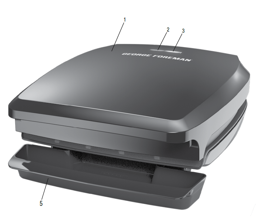 George Foreman GR340FB 4-Serving Grill and Panini Press-1