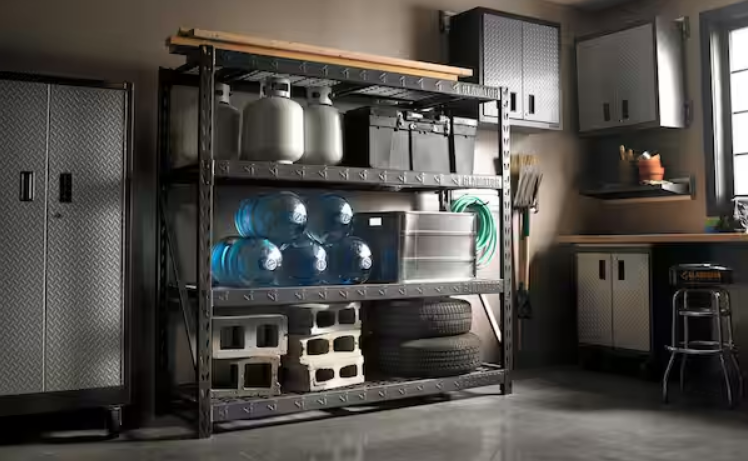 Gladiator GARS774 Heavy Duty Steel Rack Shelving Assembly-featured