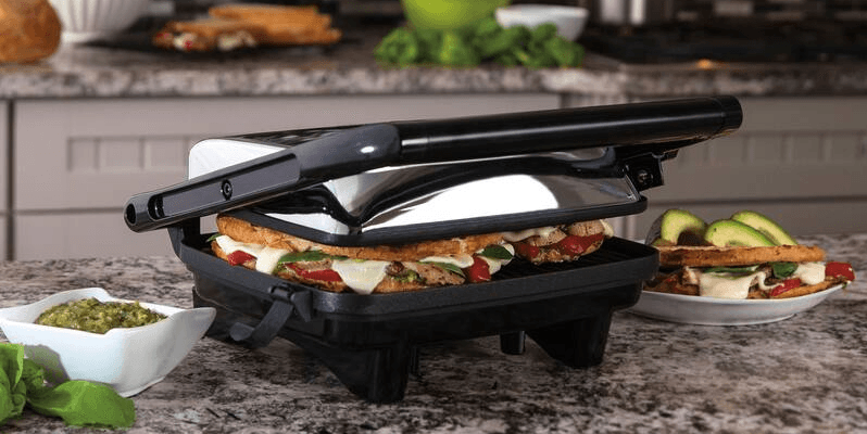 Hamilton Beach Panini Press Sandwich Maker Complete-featured