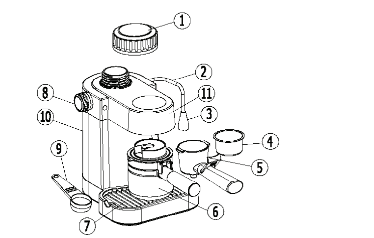 IMUSA USA GAU-18202 4 Cup Espresso and Cappuccino Maker Manual IMUSA USA GAU-18202 4 Cup Espresso and Cappuccino Maker