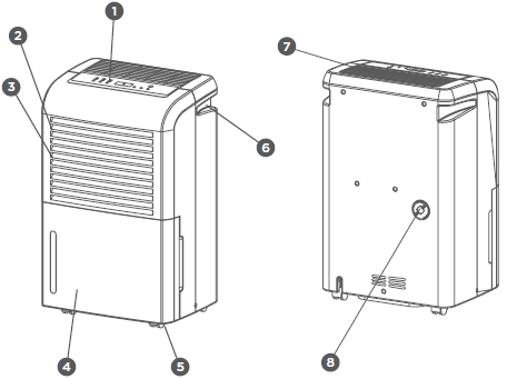 Ivation IVADUWIFI50WP Smart Wi-Fi 50 Pint Dehumidifier-1