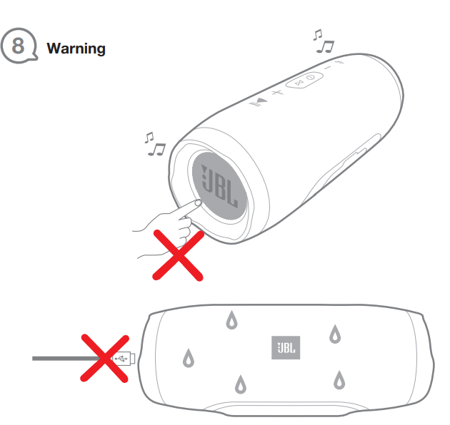 JBL Charge 3 Bluetooth Speaker User Guide JBL Charge 3 Bluetooth Speaker-8