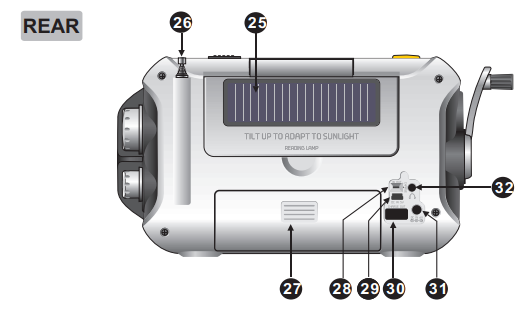 Kaito Voyager Pro KA600 Digital Solar Dynamo Crank-2 