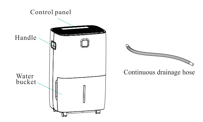 Kesnos JD025N-80 80 Pints Energy Star Dehumidifier-3