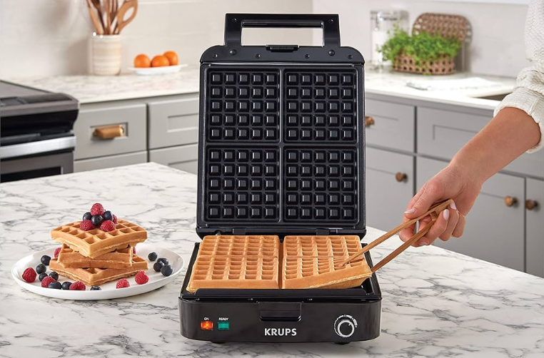 Krups Breakfast Set Stainless Steel Waffle Maker User Manual