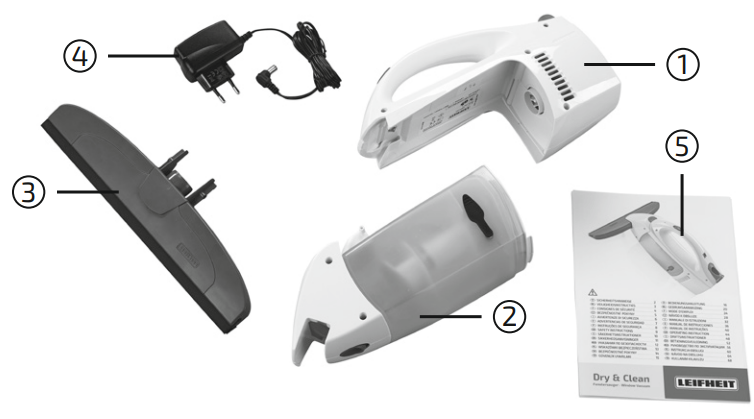 Leifheit 51000 Window Vacuum Dry and Cleaner Instructions Manual 1