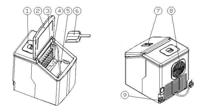 Luma Comfort IM200SS Clear Ice Cube Maker Machine-1