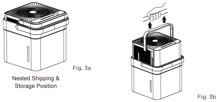 Midea MAD50PS1 Cube 50 Pint Dehumidifier-4