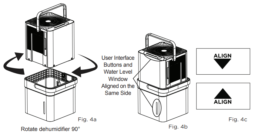 Midea MAD50PS1 Cube 50 Pint Dehumidifier-5