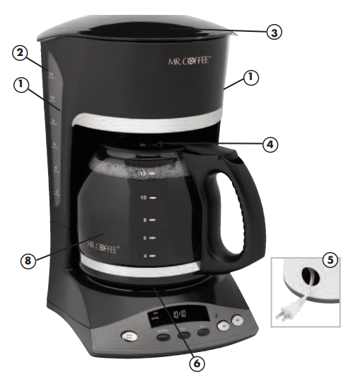 Mr. Coffee SK13 Simple Brew 12-Cup Switch Coffee Maker-1