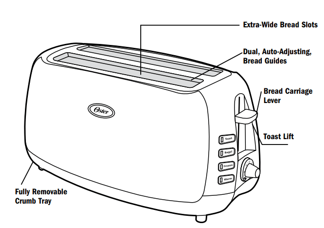 Oster TSSTJCPS01 2-Slice Toaster-1