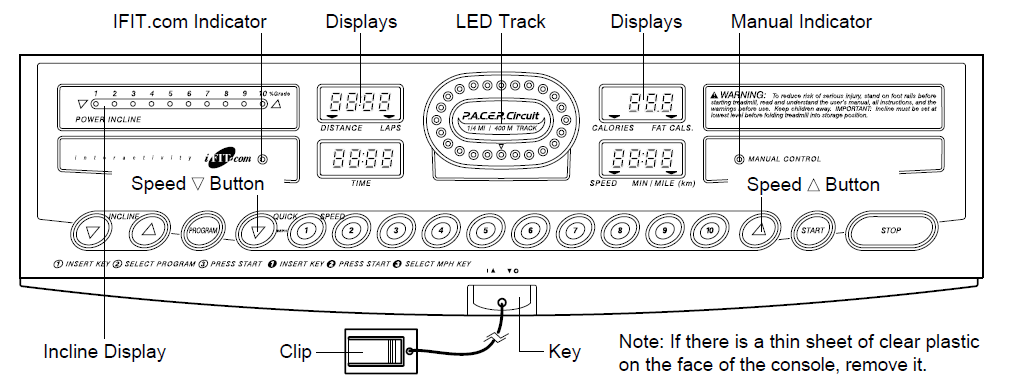 ProForm 635CW Treadmill User Manual 9