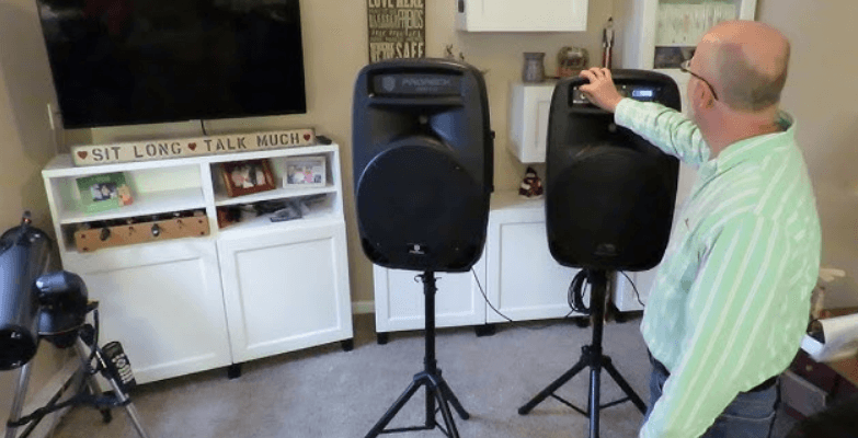 Proreck Party 15 Portable 2000 Watt Powered PA Speaker System-featured