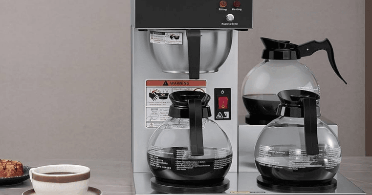 SYBO SF-CB-2GA 12-Cup Commercial Drip Coffee Maker Operating-featured