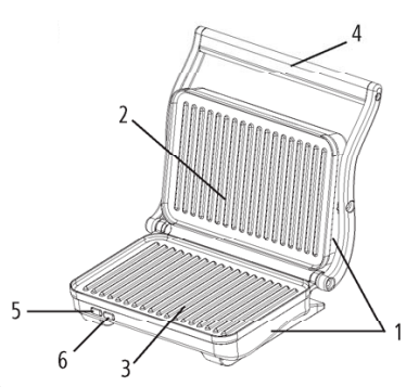 Salton SG1263 Stainless Steel Panini Grill Instructions Manual Salton SG1263 Stainless Steel Panini Grill-1