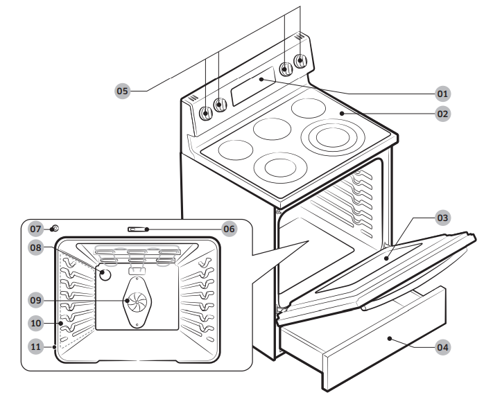 Samsung NE59J7630 Series Electric Range-1