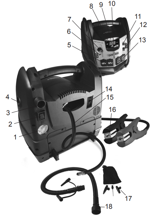 Schumacher SJ1332 1200A Portable Jump Starter-1