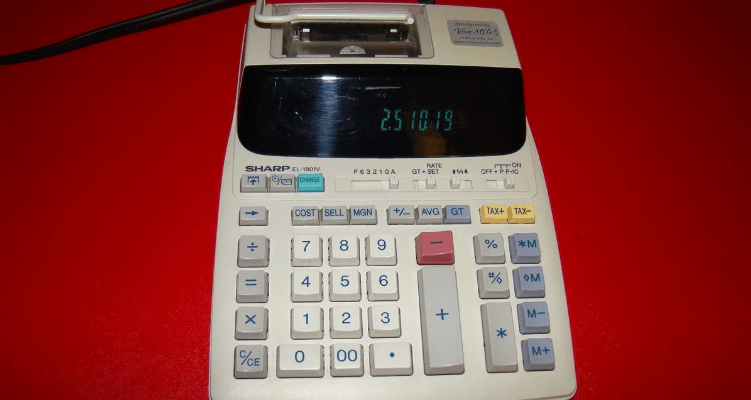 Sharp EL-1801P 2-Digit Serial Printing Calculator-featured