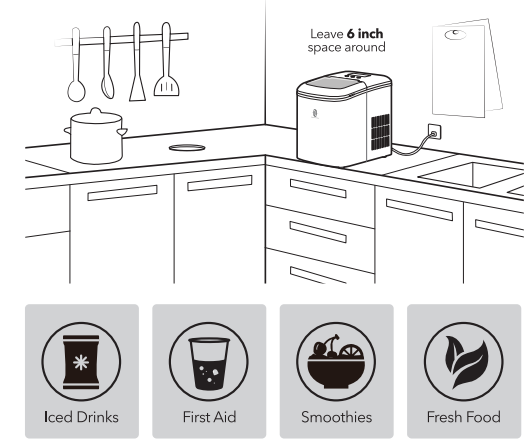 TaoTronics TT-IC002 Countertop Ice Maker Machine-12