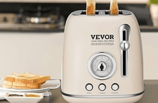 Vevor WT-8110 Brushed Stainless Steel Toaster-featured