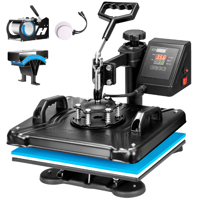 Vivohome 5-in-1 Clamshell Digital Heat Press Machine-product