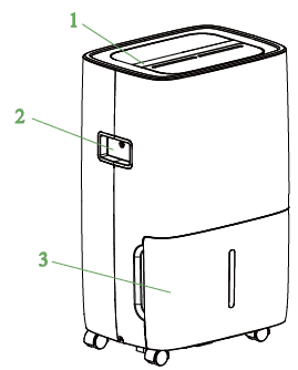 Waykar JD025CE-80 80 Pints Energy Star Dehumidifier-2