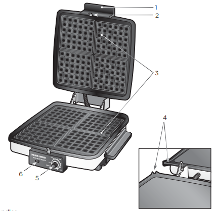 black decker waffle maker
