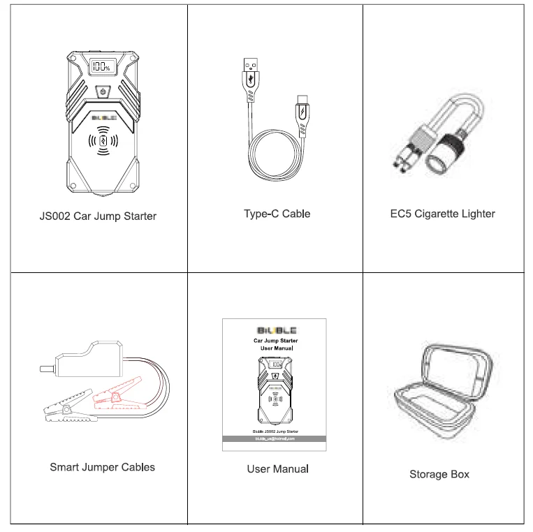 BIUBLE JS002 Jump Starter User Manual BIUBLE JS002 Jump Starter 1
