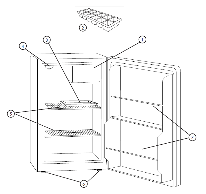 Black and Decker BCFA27B Compact Refrigerator 1
