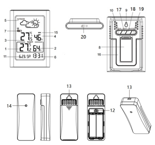 Blaupunkt WS15BK Weather Station-1