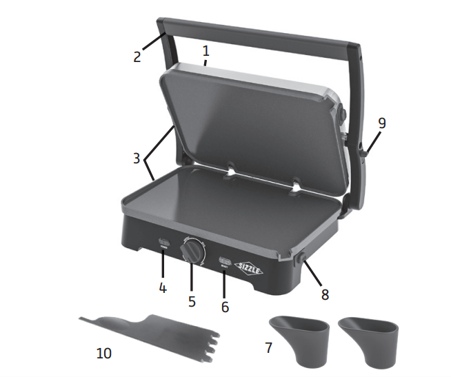 Blue Diamond Ceramic Nonstick Sizzle Griddle User Manual 1