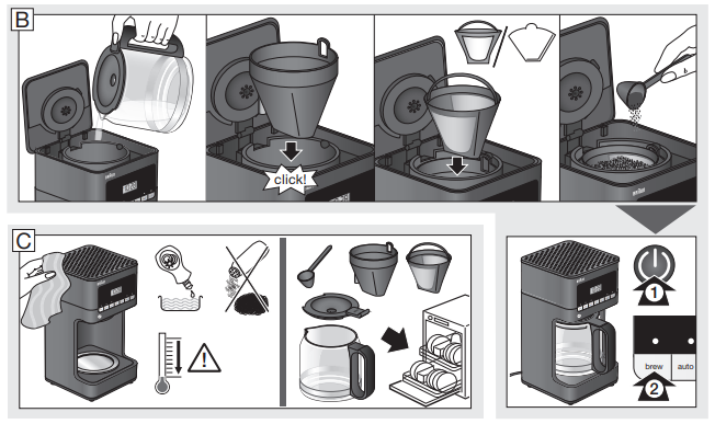 Braun KF7000 BrewSense Drip Coffee Maker-2