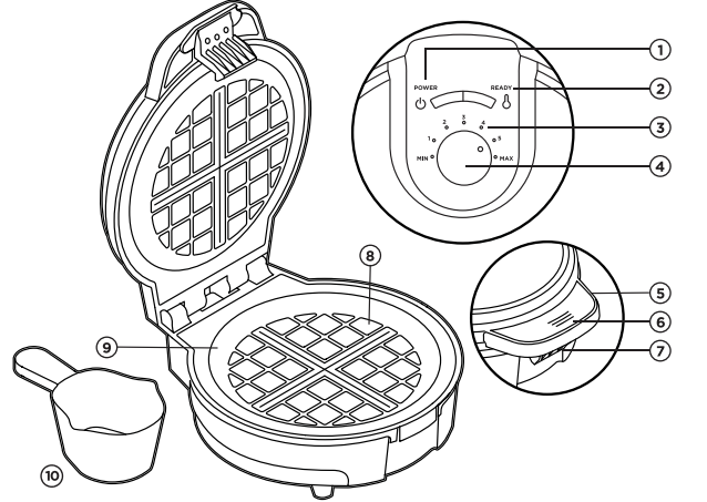 Chefman Anti-Overflow Belgian Waffle Maker User Guide 1