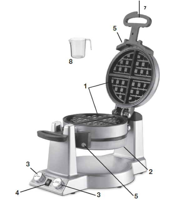 Cuisinart WAF-B50 Breakfast Express Waffle Instructions Manual 1