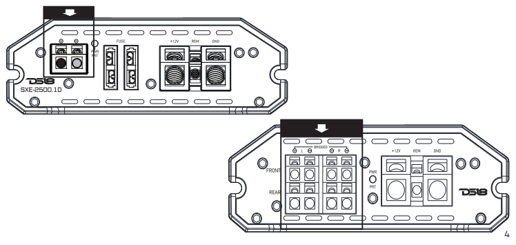 DS18 SXE-2500 1D-BK Car Amplifier-3
