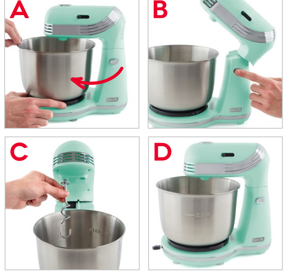 Dash DCSM250 Stand Mixer Instructions Manual 2